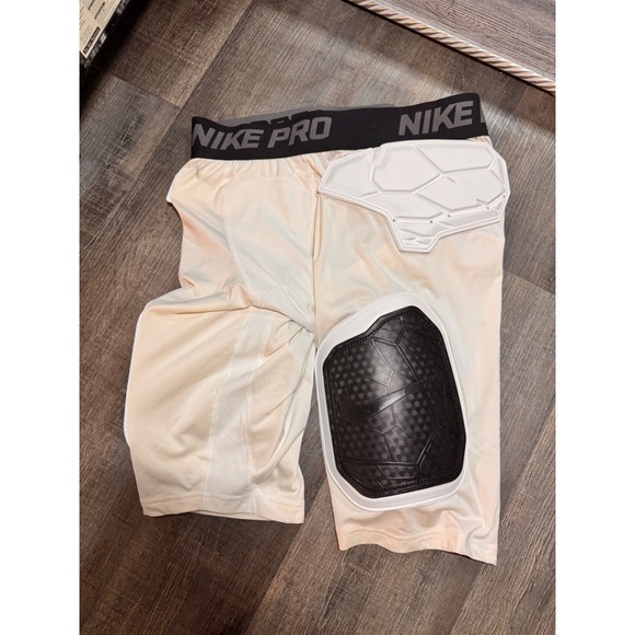 Nike Other - Nike Pro Hyperstrong Men Padded Football Shorts White Size Large Compression